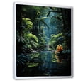 thumbnail image 2 of Designart "Azure Archway Amidst Jungle Palms" Palms & Palm Trees Floater Framed Canvas Prints, 2 of 5