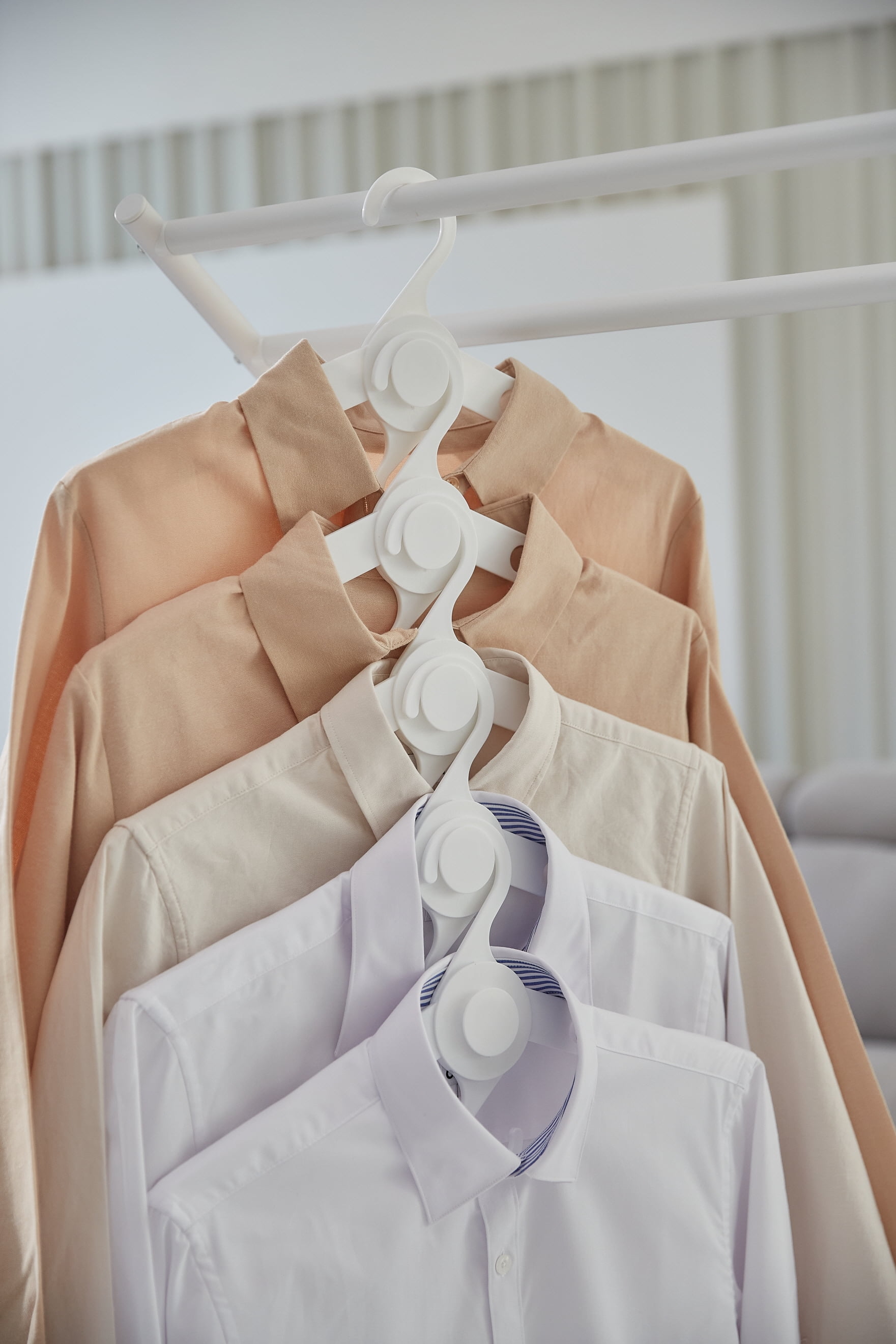 Cloth Hangers Closet Organizer - Bigtime Closet Space Saver - Holds 20lbs Durable & Portable - Use at Home, Dorm, and Office (White 10 Pack)