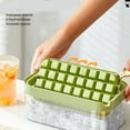 thumbnail image 3 of Ice Cube Tray with Lid and Bin,2 Trays Ice Cube Molds Ice Tray with Cover Storage Container No Spill Stackable Ice Cube Trays Ice  Maker for Cocktails Whisky, 3 of 7