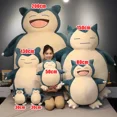 thumbnail image 5 of 30/200cm Huge Pokemon Snorlax Anime Plush Toys Big Pokémon Plushie Kawaii Semi-finished Leather Holster Pillow Gift for Children, 5 of 5