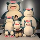 thumbnail image 5 of 30/200cm Huge Pokemon Snorlax Anime Plush Toys Big Pokémon Plushie Kawaii Semi-finished Leather Holster Pillow Gift for Children, 5 of 5