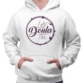 thumbnail image 2 of Let's Doula This Hoodie Sweatshirt Unisex 4X-Large White, 2 of 5