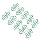 thumbnail image 3 of 100 Uds Clips de papel con forma de dólar Clips de papel marcapáginas de Metal chapados creativos y lindos para papelería de estudiantes, 3 of 9
