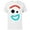 White, variant on Disney and PIXAR Toy Story 4 Forky Smiling Costume T-Shirt - Short Sleeve Cotton T-Shirt for Adults - Customized-White