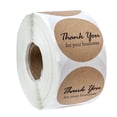 thumbnail image 3 of 500 Kraft Thank You For Your Business Stickers Labels Stickers Gift Tags Adhesive Stickers Roll, 3 of 9