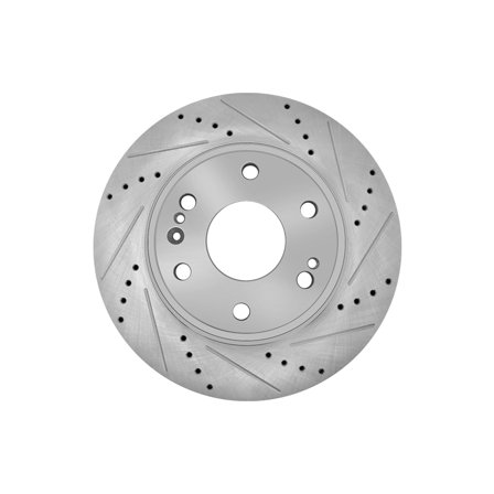 Front 1 Piece Left 330mm Drilled Slotted Brake Disc Rotor For 2014-2018 Chevrolet Silverado 1500