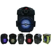 Mr Dj PSE-65BT 6.5" Rechargeable PA Speaker Bluetooth USB/AUX/FM/RGB LED Light