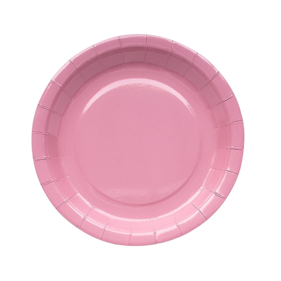 Fun Express Dusty Rose Round Paper Dinner Plates - 24 Count