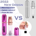 thumbnail image 4 of Travel Mini Perfume Refillable Atomizer Container, Portable Perfume Spray Bottle, Travel Perfume Scent Pump Case Fragrance Empty Spray Bottle for Traveling and Outgoing (3 Pack, 5ml) (3 Pcs), 4 of 5