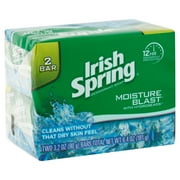 Irish Spring Moisture Blast Moisturizing Bar Soap 2 Count