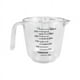 thumbnail image 2 of pstuiky Vaso medidor de plástico transparente con escala, pequeño, para repostería y cocina. Vaso medidor de agua apto para alimentos. Vaso medidor de leche con asa., 2 of 3