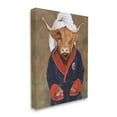 thumbnail image 4 of Stupell Industries Cow in Bathroom Robe Animals & Insects Painting Gallery Wrapped Canvas Art Print Wall Art, 16 x 20, 4 of 8