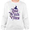 thumbnail image 2 of Bad Witch Vibes Sweatshirt Unisex Large White, 2 of 5