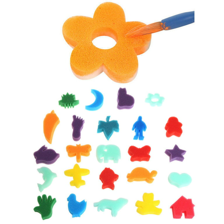 Incraftables Kid Paint Set. Non Toxic Finger Paint for Kids with Apron, Palette, Brushes, Textured Tools, Stamps & Sponge Brushes. Washable Paint