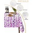 thumbnail image 2 of Purple Table Cloth, Waterproof Tablecloth for Rectangle Tables, Polka Dots Watercolor Abstract Art Reusable Washable Fabric Table Cover for Restaurant Kitchen Dining Tables 54"x108", 2 of 9