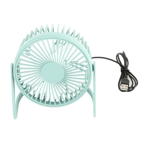 

Small USB Desk Fan Quiet Motor High Speed Mini Table Cooling Fan for Office Car Home Indoor Outdoor Light Blue