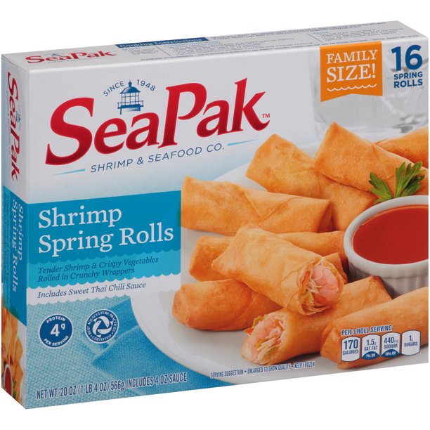 SeaPak Shrimp Spring Rolls, Frozen, 20 oz