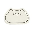 thumbnail image 2 of Rirozkan Bath Mat, Cute Cat Diatomaceous Earth Mat, 16x24 Inch Non-Slip Fast Drying Mat, Absorbent Stone Mat for Bathroom Floor and Kitchen Sink, Easy to Clean Floor Mat, White, 2 of 6