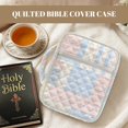 thumbnail image 4 of HELLHERO Quilted Bible Cover Case with Pastel Floral Patchwork, Polyester Zippered Bible Protector Bag for Women Girls Daily Bible Study, 4 of 9