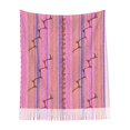 thumbnail image 2 of Foulard à Franges pour Femmes, Châle Long Rose de Printemps, Léger et Chaud, 2 of 6