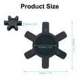 thumbnail image 3 of Yannee 6 Pcs L075 Rubber Spider Insert Fit L-075 for Lovejoy L-Jaw Coupling Flexible NBR Electrical Equipment, 3 of 12