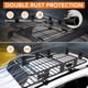 thumbnail image 4 of Q235 single box universal roof cargo basket set: 64x39x6 pulgadas, 200lbs heavy - duty, comes con waterproof bag, cargo net, 2 pairs of tighteners, y 1 lock (negra, para suv y truck), 4 of 5