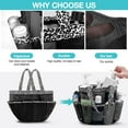 thumbnail image 5 of Livhil Mesh Shower Caddy Basket for College Dorm Room Essentials with 8 Storage Pockets, Hanging Portable Shower Tote Bag for Bathroom Organizer for Shampoo Soap, 5 of 8