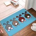 thumbnail image 5 of Fotbe Extra Durable Door Mat - Dirt Trapping Outdoor Welcome Mats - Non-Slip Outdoor Door Mats - Low Profile Front Door Mat - Indoor (16" x 24", Cute Bunny ), 5 of 9