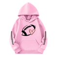 thumbnail image 4 of kpoplk Kids Girl Pullover Hoodies Casual Hooded Sweatshirts Jumper Hoody Sweater Tops 5-6 Years,Pink, 4 of 4