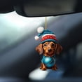 thumbnail image 4 of KCEHTA Dachshund Christmas Ornaments, Dog Ornaments for Christmas Tree, Dachshund Christmas Decor, Cute 2D Acrylic Dachshund Dog Christmas Tree Hanging Ornaments for Home Party, 4 of 6