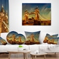 thumbnail image 4 of Designart Majesty of Tower Bridge - Cityscape Photography Throw Pillow - 16x16, 4 of 5