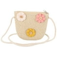 thumbnail image 1 of Niñas pequeñas bolsas de paja bolso de cuerpo de paja lindo bolso de hombro de paja bolso tejido para niñas, 1 of 6