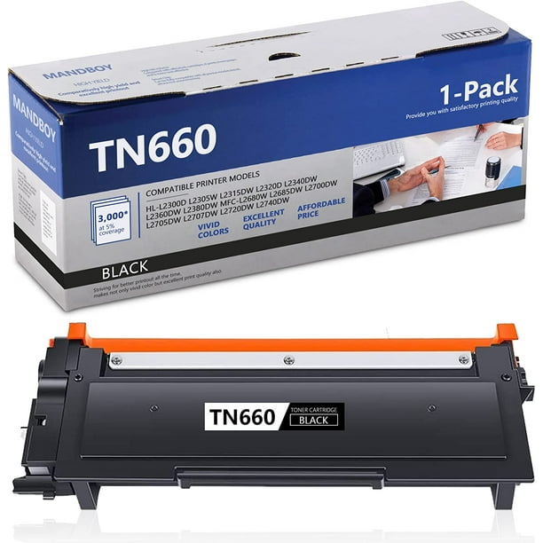 TN660 Toner Cartridge Replacement for Brother HLL2300D Printer