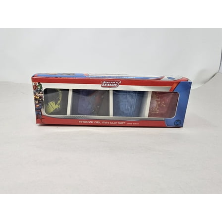 Warner Bros. Justice League Freeze Gel 4 pack 1.5oz Mini Cup Set