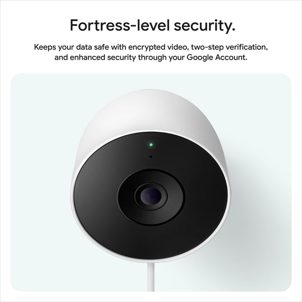 Google Nest Cam Outdoor Security Camera 2nd Gen with 2K Video and