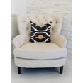 thumbnail image 2 of Plutus Bohemian Blue and Orange Ikat Luxury Throw Pillow  20"L x30"W, 2 of 2