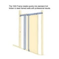 thumbnail image 3 of Sliding Closet 12 lites Bypass Doors | Felicia 3355 | Sturdy Rails Moldings Trims Hardware Set | Wood Solid Bedroom Wardrobe Doors, 3 of 6