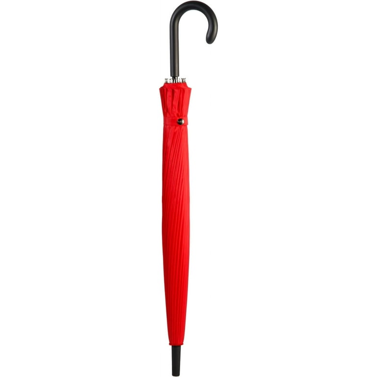 Totes Auto-Open, Windproof, Lightweight Travel Stick Umbrella with