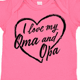 thumbnail image 4 of Inktastic I Love My Oma and Opa in Black Chalk Heart Boys or Girls Baby Bodysuit, 4 of 5