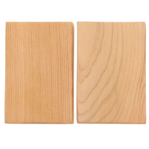 Eease Unfinished Wood Rectangles for Crafts - 2pcs Blank Wooden Sheets