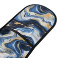 thumbnail image 2 of Dailycode Double Sided Oven Mitt with Loop Heat Resistant Kitchen Long Potholders 7" x 35" Abstract Blue Gold Marble, 2 of 6