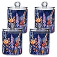 thumbnail image 2 of Beautiful Florals Translucent Plastic Cans Storage Canisters with Lid Set of 2, 2 of 7