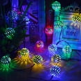 thumbnail image 4 of LINLIN Solar Moroccan String Light,Waterproof LED 8 Mode Metal Goble Lantern Solar Dazzling Moroccan Fairy String Light for Outdoor Garden Yard Party Christmas Ambiance Decorations, 4 of 8