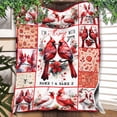 thumbnail image 2 of Lotusprinthandmade Personalized Valentine's Day Cardinal I Am Always With You Couple Fleece Blanket 2 Sizes (Made in US) (60"x50"), Unique Gift For Bird Lovers, 2 of 6
