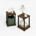 thumbnail image 4 of Furinno Simplistic End Table, Set of Two, Black Walnut/Brown, 4 of 5