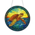 thumbnail image 1 of Ventana Sun Catcher Impresa A Mano Vidrieras Decorativas, 1 of 9