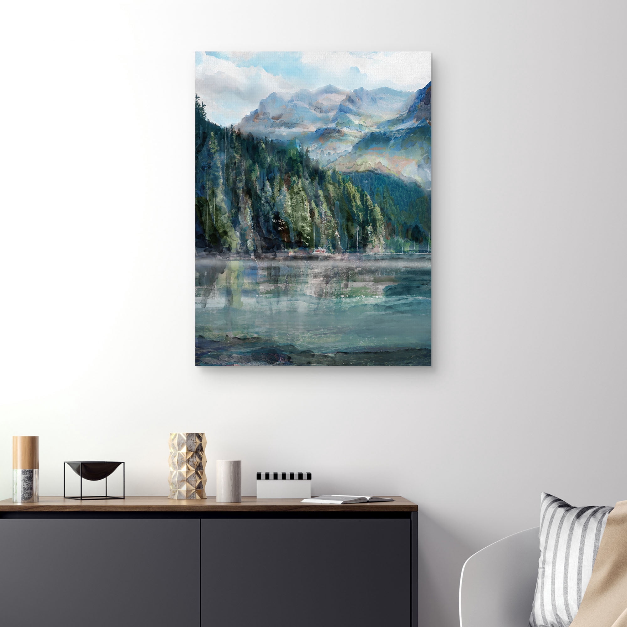 Mountain Lake II by Studio Arts Canvas Art Print