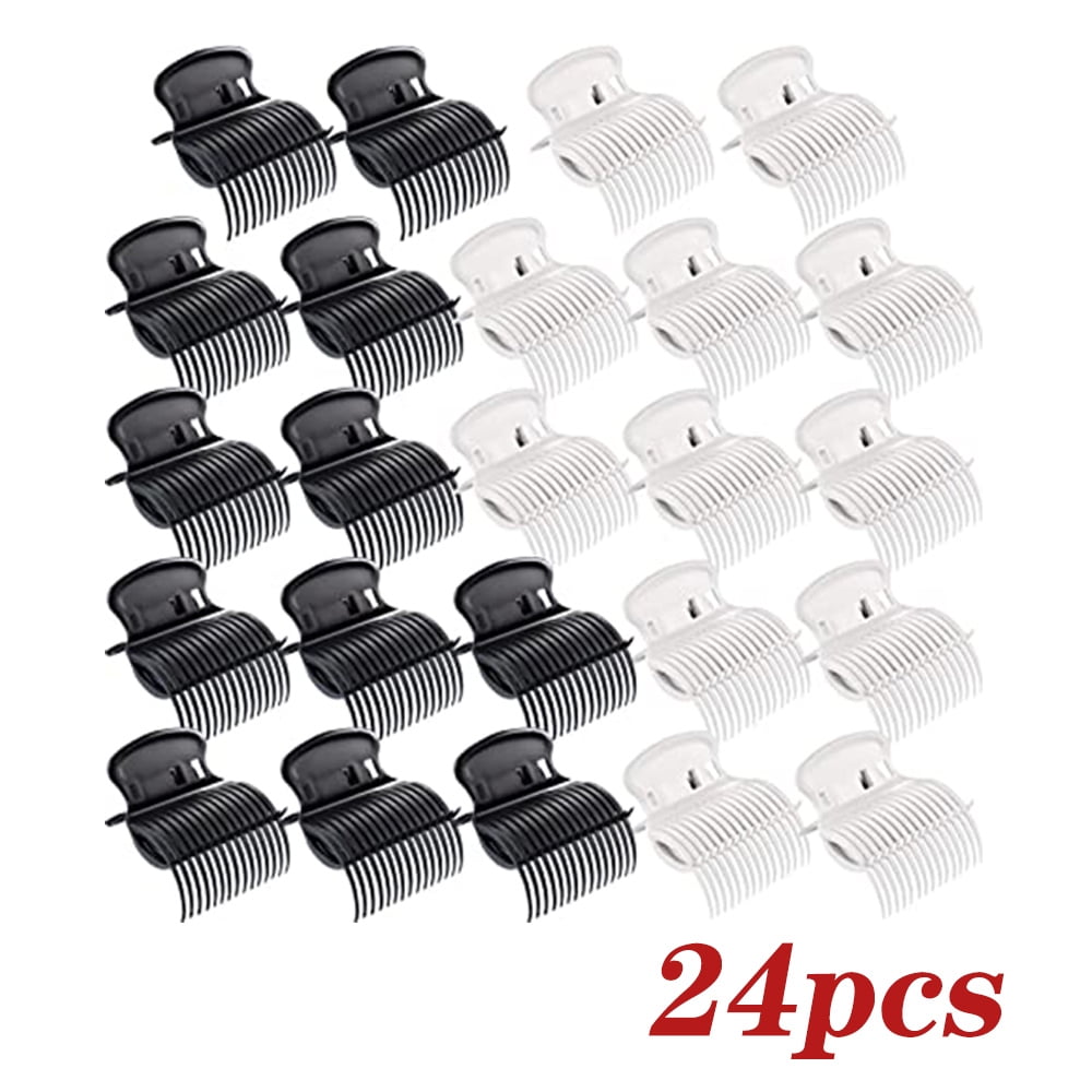 Dicasser 24 Pieces Hot Roller Clips Hair Curler Claw Clips Replacement Roller Clips for Women
