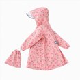 thumbnail image 6 of Kids Waterproof Raincoat Toddler Kids Boys Girls Cartoon Design Rainwear Children Raincoat with Hooded Jacket Coat Hoodies Breathable Kids Rain Jackets,Pink,L, 6 of 6