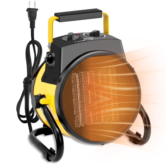 Calentador de garaje POOPLE, eléctrico, 1500 W, protección contra sobrecalentamiento exterior